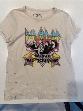 Chaser Deff Leppard T Shirt Size Medium